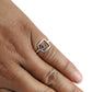 July Birthstone Ruby Gemstone 925 Silver Ring Jewelry