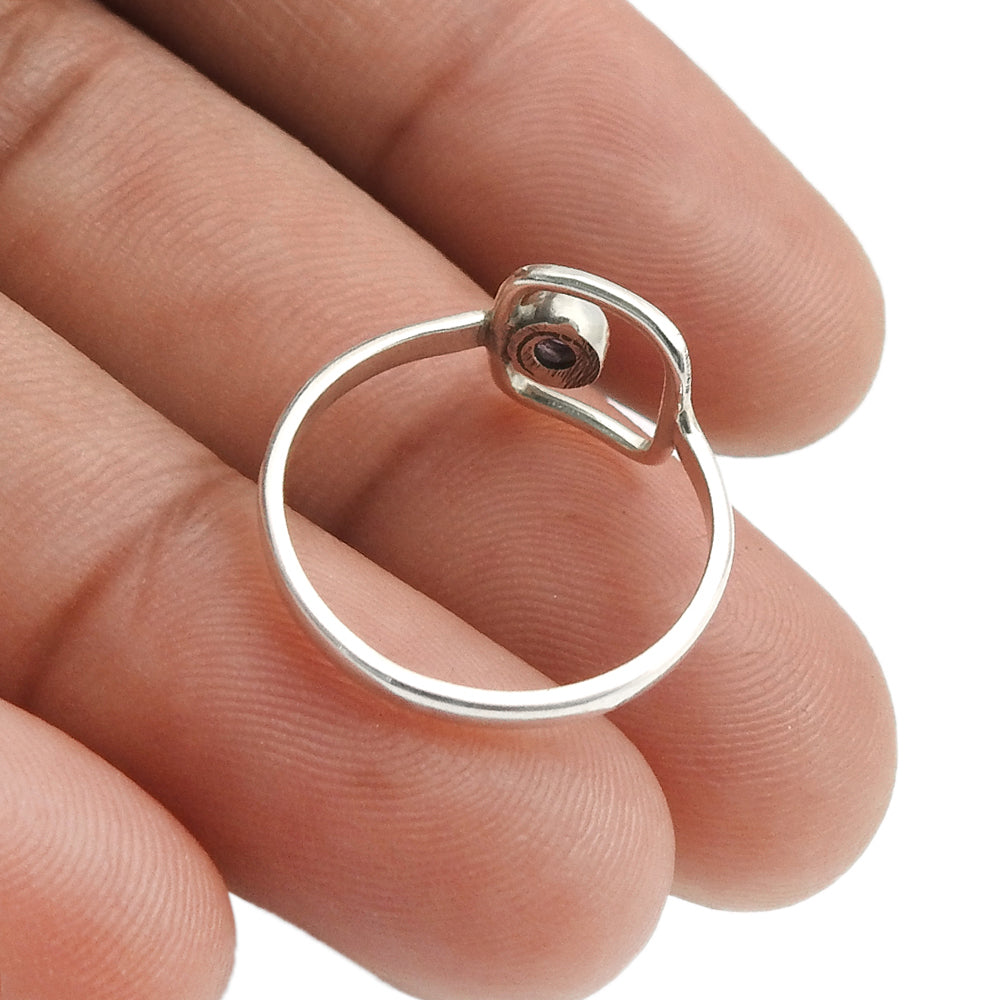 July Birthstone Ruby Gemstone 925 Silver Ring Jewelry