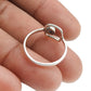 Black Onyx Stone Solid Sterling Silver Sister Band Bezel Root Chakra Ring