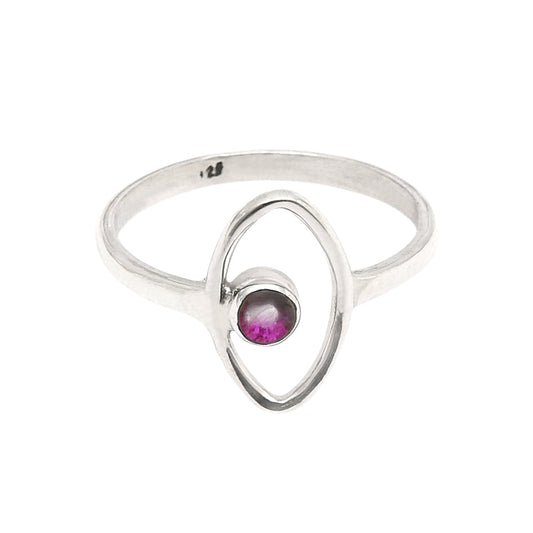 Ruby Gemstone 925 Silver Handmade Ring July Birthstone Jewelry