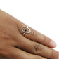 Black Onyx Gemstone Statement Band Daughter Evil Eye Ring 925 Sterling Silver