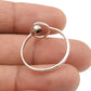 Black Onyx Gemstone Statement Band Daughter Evil Eye Ring 925 Sterling Silver