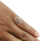 Natural Labradorite 925 Silver Wedding Evil Eye Band Promise Ring Jewelry