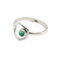 Green Onyx Gemstone Cocktail Sisters Day Art Deco Wife Ring Sterling Silver