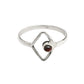 Natural Garnet 925 Sterling Silver Elegant Band Daughter Handcrafted Ring