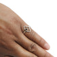 Natural Garnet 925 Sterling Silver Elegant Band Daughter Handcrafted Ring