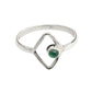 Green Onyx Stone 925 Silver Unique Bezel Band Wife Boho Statement Ring