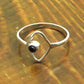 Natural Black Onyx Unique New Band Anniversary Mother Ring 925 Solid Silver