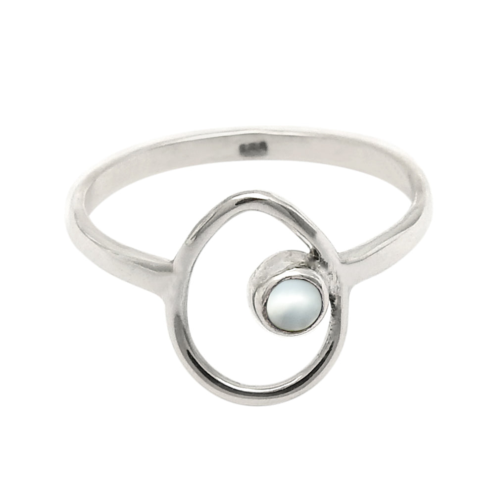 Pearl Ring 925 Sterling Silver Handmade Jewelry L8