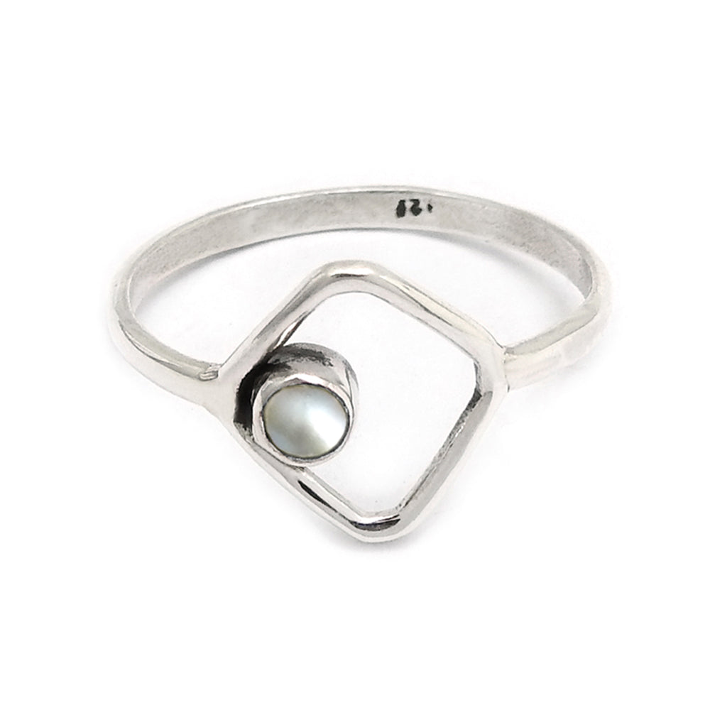 Pearl Ring 925 Sterling Silver Handmade Indian Jewelry M2