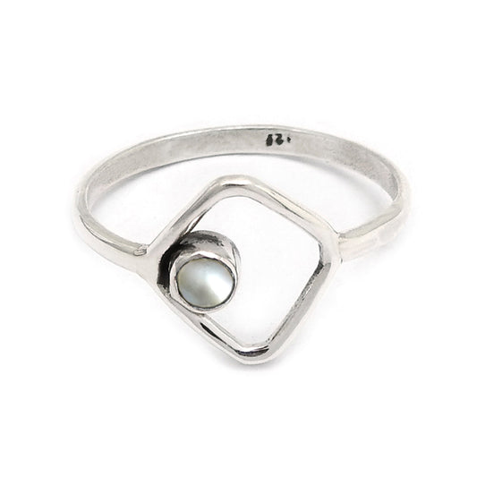 Pearl Ring 925 Sterling Silver Handmade Indian Jewelry M2