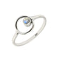 Rainbow Moonstone Stone Solid Sterling Silver Band Daughter Engagement Ring