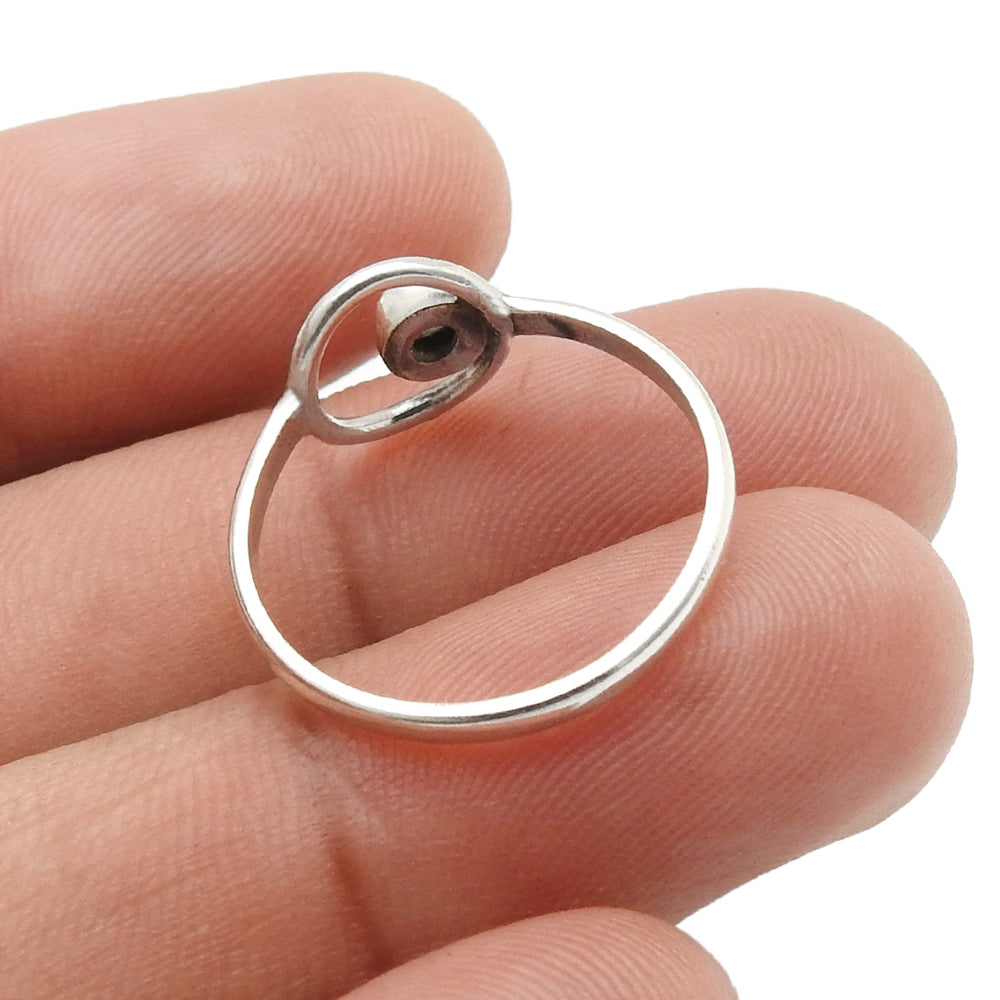 Rainbow Moonstone Stone Solid Sterling Silver Band Daughter Engagement Ring