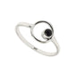 Black Onyx Gemstone Solid Sterling Silver Band Root Chakra Bezel New Ring