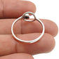 Root Chakra Garnet Gemstone 925 Sterling Silver Promise Bezel Band Ring