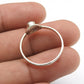 Crown Chakra Round Natural Amethyst Ethnic Band Ring Solid Sterling Silver