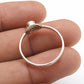 Green Onyx Stone Bezel Anniversary Wedding Band Daughter Ring 925 Silver