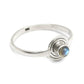 Third Eye Chakra Labradorite Gemstone 925 Silver Band Promise Ring Jewelry