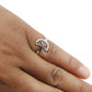 Amethyst Gemstone 925 Silver Promise Band Wife Moon Elegant February Ring