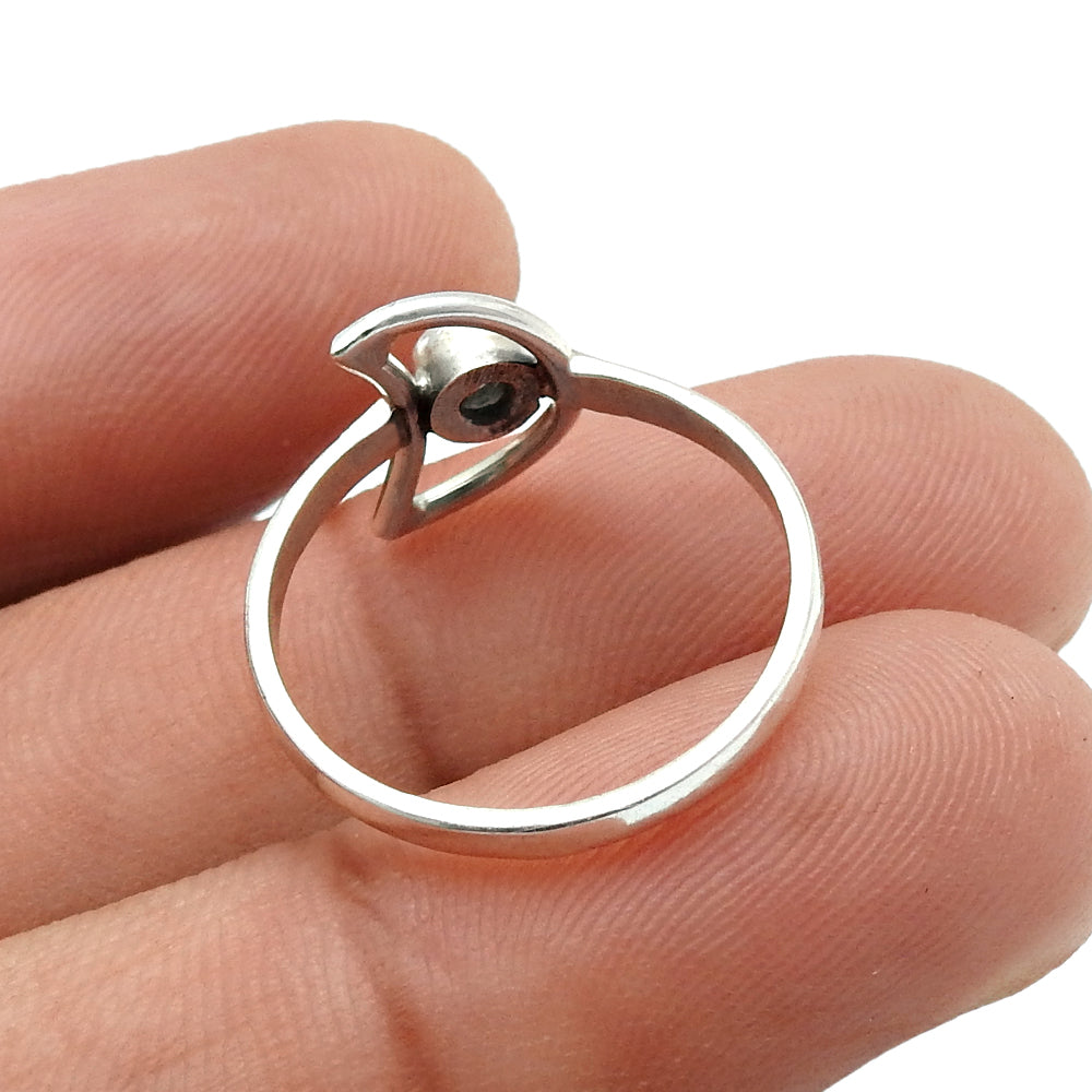 Labradorite Stone 925 Silver Statement Moon Cocktail Wedding Ring Jewelry