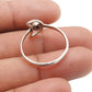 Round Natural Green Onyx 925 Solid Silver Daughter Moon Band Artisan Ring