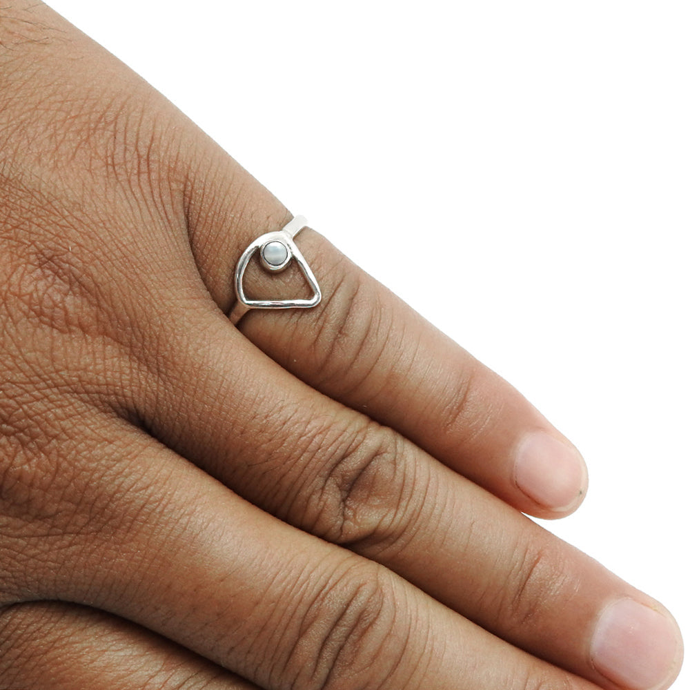 Pearl Ring 925 Sterling Silver Handmade Jewelry