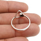 Round Natural Green Onyx Band Triangle Unique Ring Solid Sterling Silver