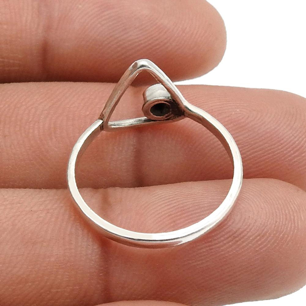 Emerald Gemstone Solid 925 Silver Birthstone Ring