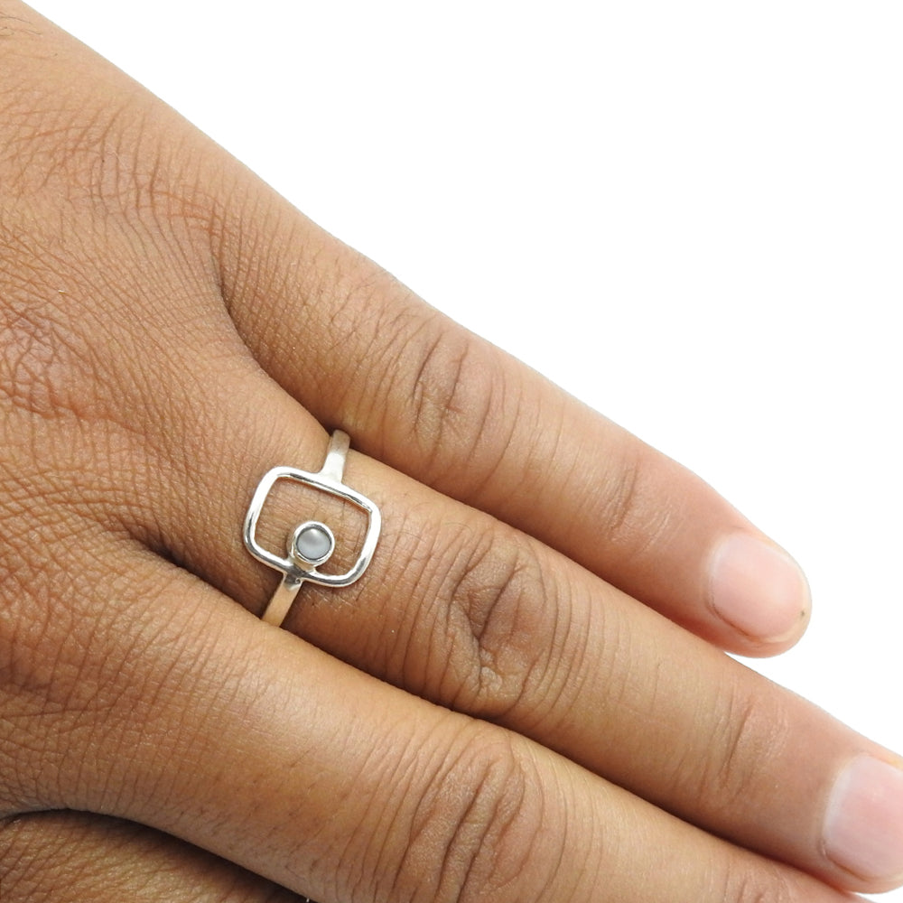 Pearl Ring 925 Sterling Silver Handmade Indian Jewelry