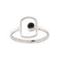 Black Onyx Gemstone Handmade Wedding New Band Boho Bezel Ring 925 Silver