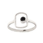 Black Onyx Gemstone Handmade Wedding New Band Boho Bezel Ring 925 Silver