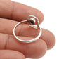 Black Onyx Gemstone Handmade Wedding New Band Boho Bezel Ring 925 Silver