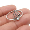 Pearl Ring 925 Sterling Silver Vintage Look Jewelry N1