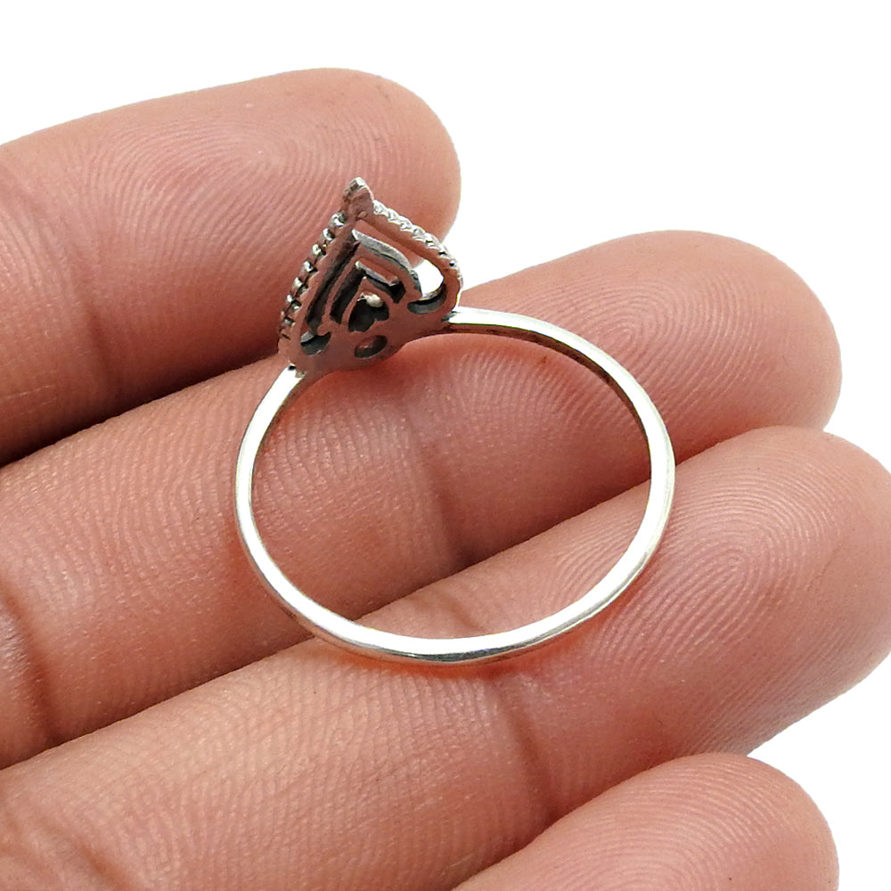 Round Amethyst Gemstone 925 Solid Silver Anniversary Crown Band Ring