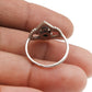 Natural Turquoise Band Anniversary Unique Crown Bezel Ring 925 Silver