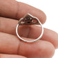 Natural Turquoise Band Anniversary Unique Crown Bezel Ring 925 Silver