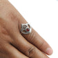 Garnet Gemstone Solid Sterling Silver Band Anniversary Wife Crown Ring