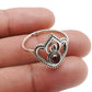 Garnet Gemstone Solid Sterling Silver Band Anniversary Wife Crown Ring