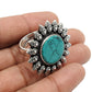 Turquoise Gemstone 925 Silver Cocktail Sister New Artisan Birthday Ring