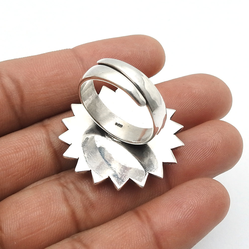 Turquoise Gemstone 925 Silver Cocktail Sister New Artisan Birthday Ring