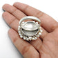 Natural White Pearls Statement Ring 925 Sterling Silver Jewelry Wedding Ring