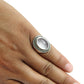Heart Chakra Oval Natural Rose Quartz 925 Silver Bezel Band Elegant Ring