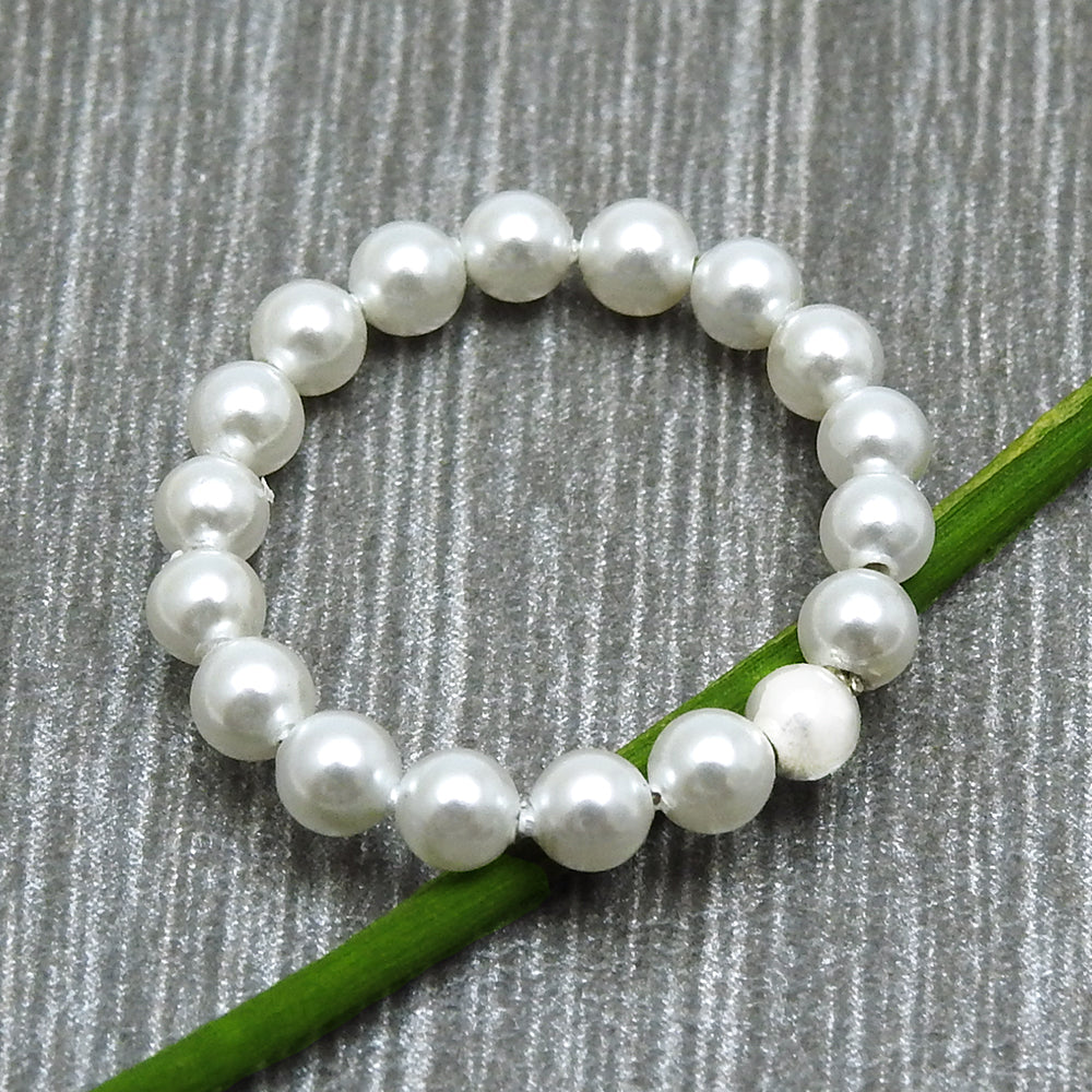 Natural Freshwater Pearl Ring 925 Sterling Silver Jewelry Wedding Ring