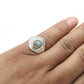 Labradorite Stone 925 Sterling Silver Bezel Cocktail Ring