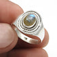 Labradorite Stone 925 Sterling Silver Bezel Cocktail Ring