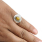Sacral Chakra Tiger Eye Stone 925 Silver Ethnic Cocktail Ring