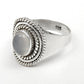 Chalcedony Stone 925 Solid Silver Elegant Cocktail Ring