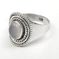 Chalcedony Stone 925 Solid Silver Elegant Cocktail Ring