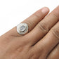 Chalcedony Stone 925 Solid Silver Elegant Cocktail Ring