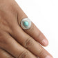 Turquoise Gemstone 925 Sterling Silver Throat Chakra Cocktail Ring